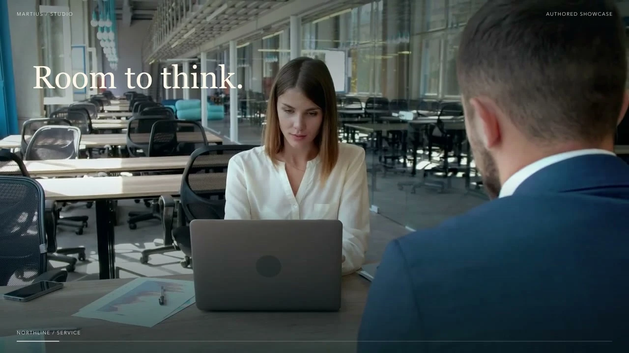 Professional business services — authored film still