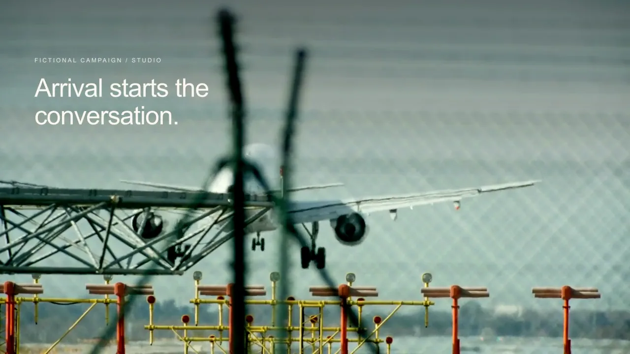 The flight begins on the ground.