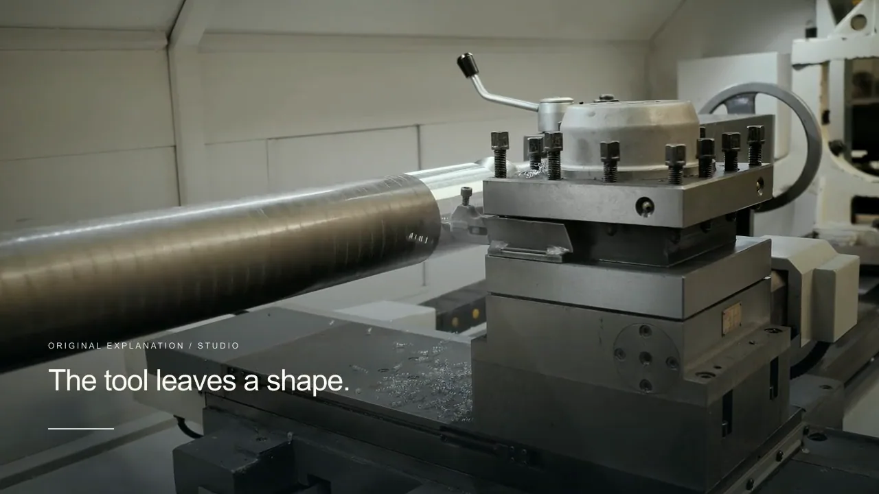 The tool leaves a shape.