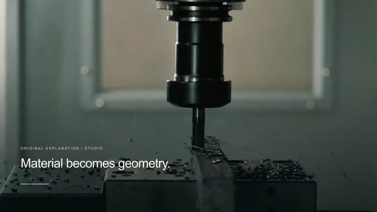 Material becomes geometry.